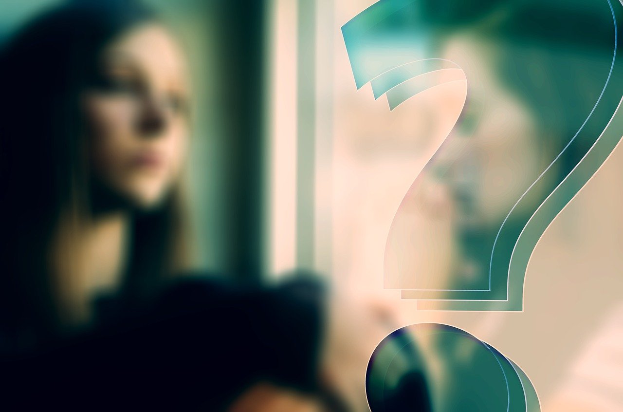 woman, face, view, question mark, future, question, uncertainty, uncertain, outlook, direction, uncertainty, uncertainty, uncertainty, uncertain, uncertain, uncertain, uncertain, uncertain