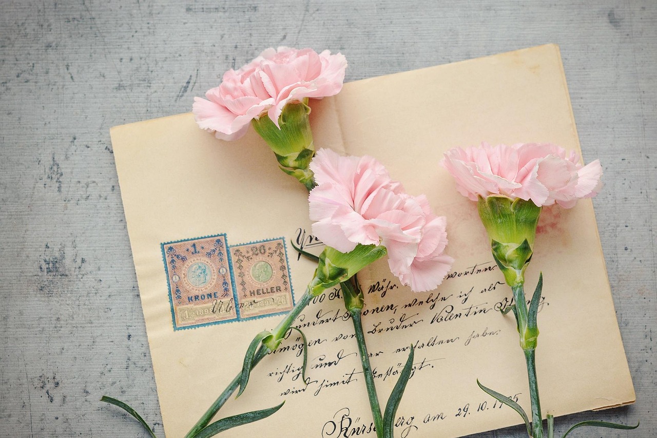 letter, flower background, envelope, flowers, stamps, handwritten, handwritten letter, old, beautiful flowers, antique, post, labeled, paper, pink flowers, flower wallpaper, nature, cut flowers, still life, retro, vintage